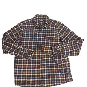 Patagonia Organic Cotton Flannel Shirt Plaid Button Up Long Sleeve‎ Large